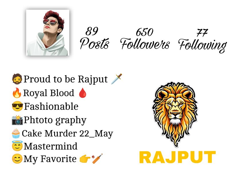 Rajput Bio For Instagram 
