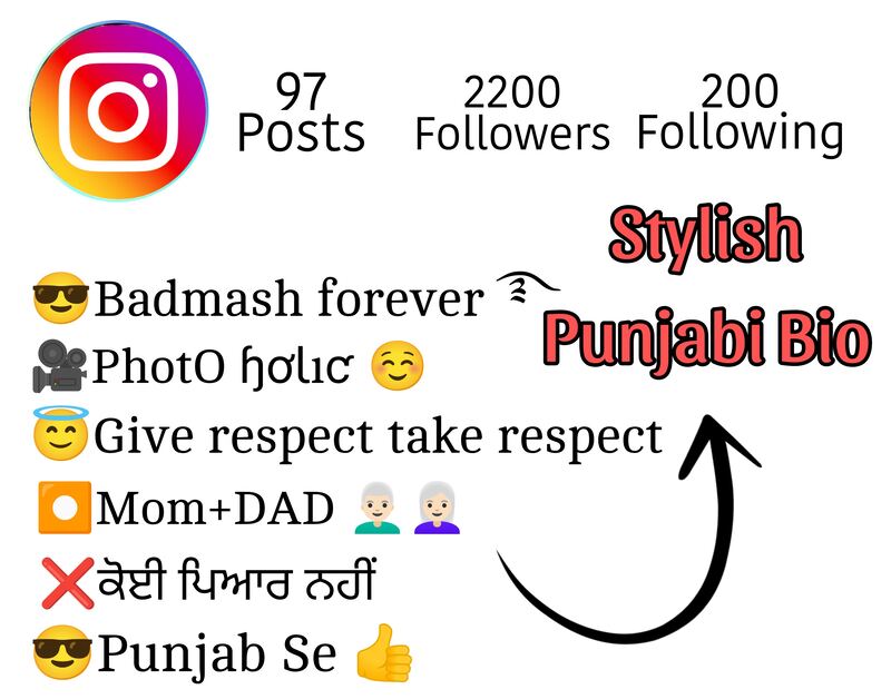 Stylish Instagram Bio Punjabi 