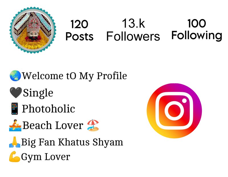 Khatu Shyam Bio For Instagram 