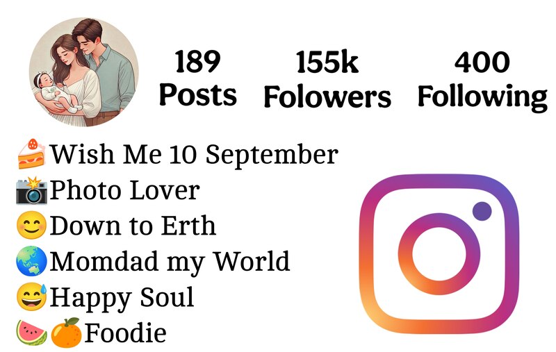 Instagram Bio For Mom Dad Lover 