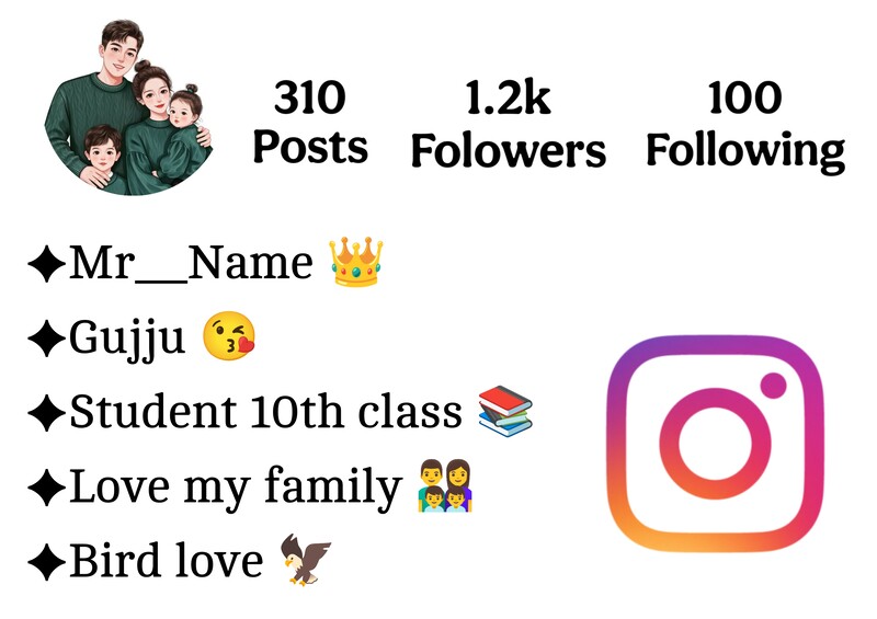 Instagram Bio For Boys Mom Dad 