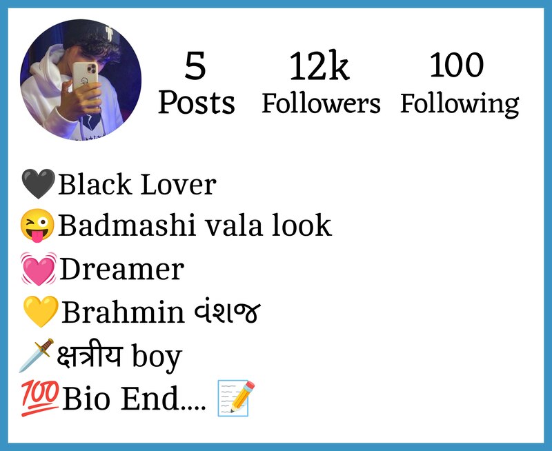 Badmashi Bio For Instagram For Boys 