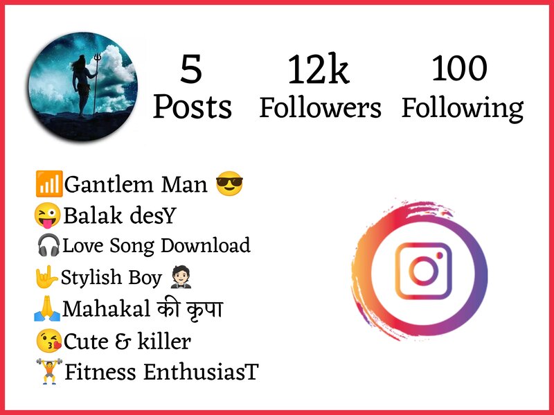 Stylish Instagram Bio Mahakal 