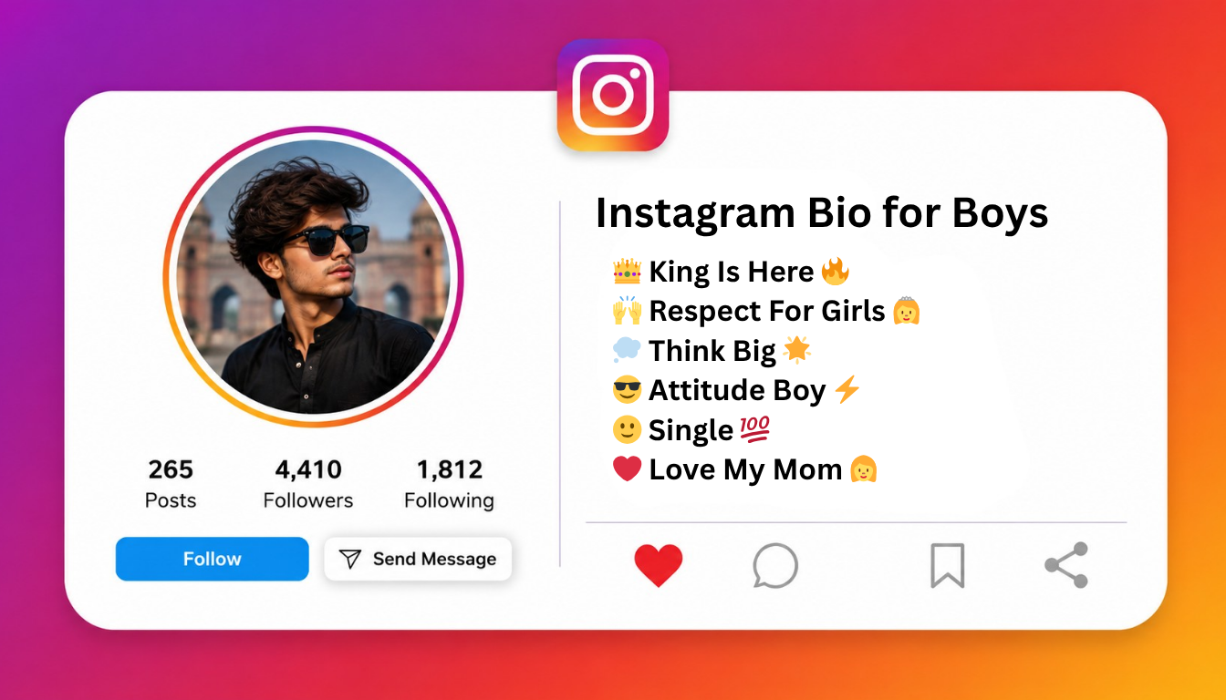Instagram Bio for Boys: Stylish & Cool Ideas for 2026