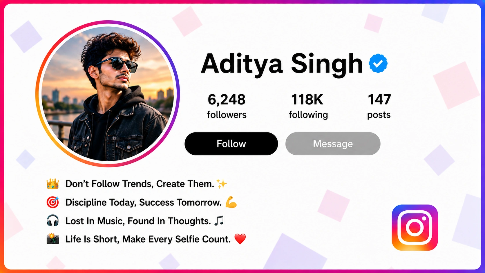 Bio for Instagram for Boy Cool, Stylish and Attitude Ideas