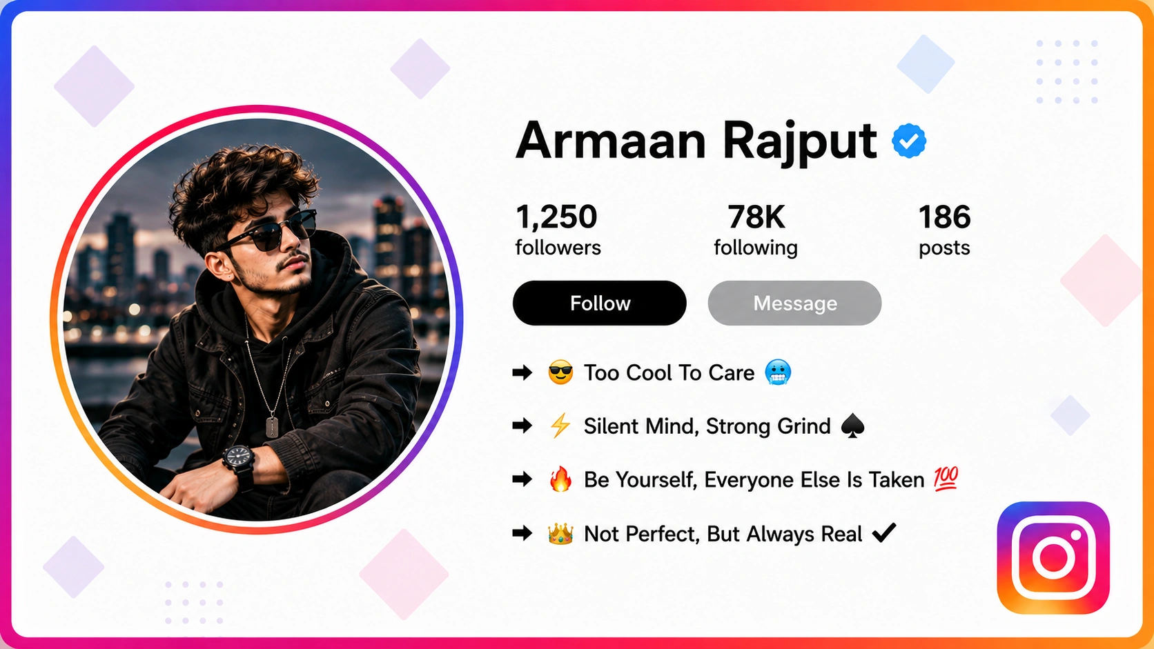 Bio for Instagram for Boy Cool, Stylish and Attitude Ideas