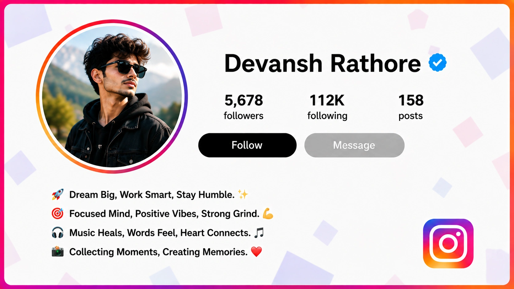 Bio for Instagram for Boy Cool, Stylish and Attitude Ideas