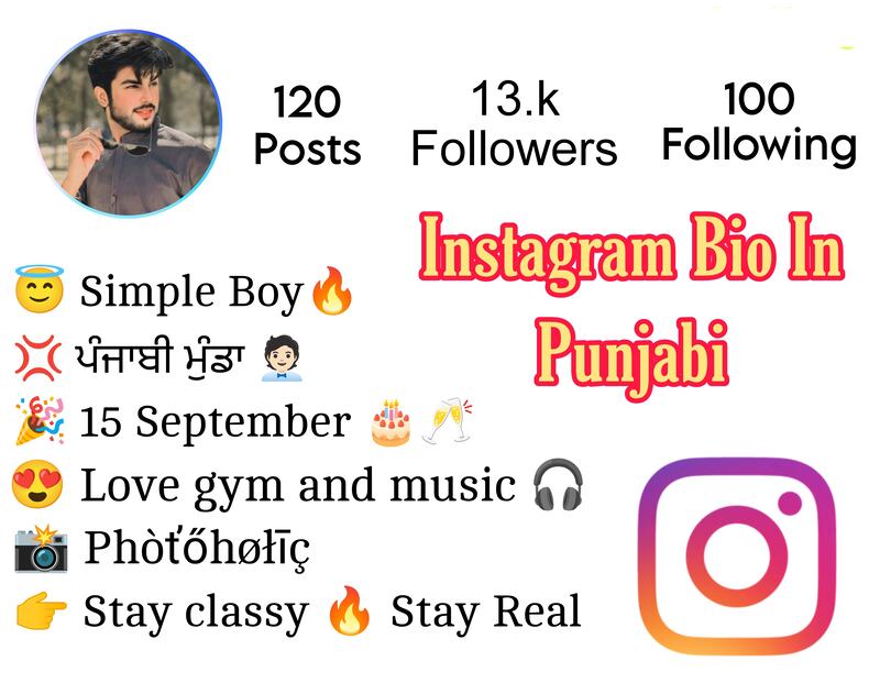 Instagram Bio In Punjabi