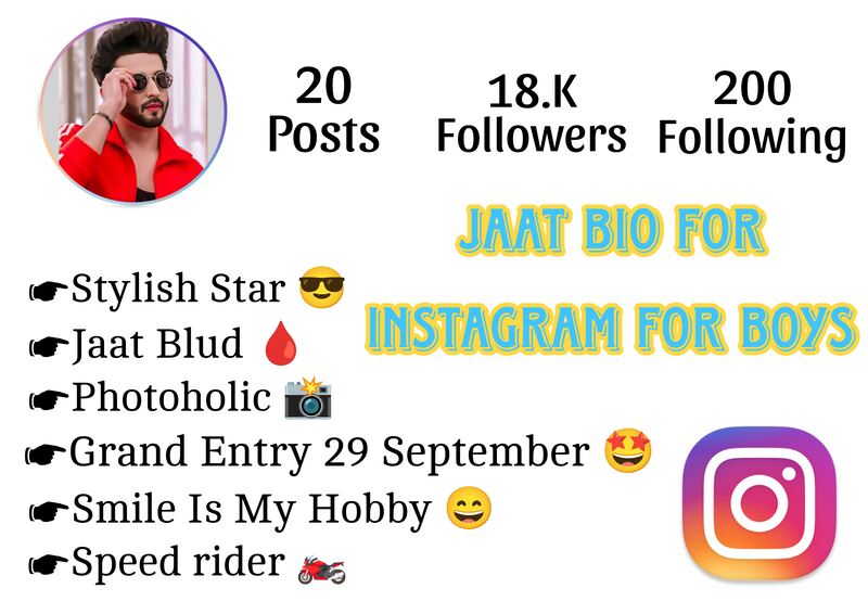 Jaat Bio For Instagram For Boys