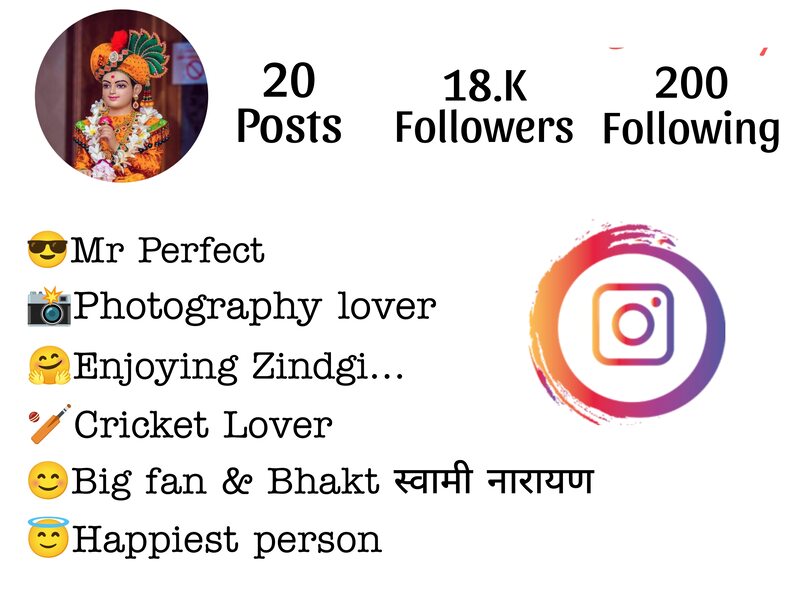 Swaminarayan Bio For Instagram